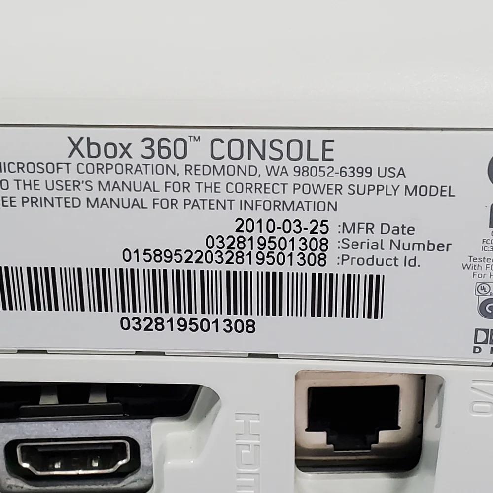 Xbox 360 with 4 games, 2 Controllers Tested Excellent.Condition is Excellent,